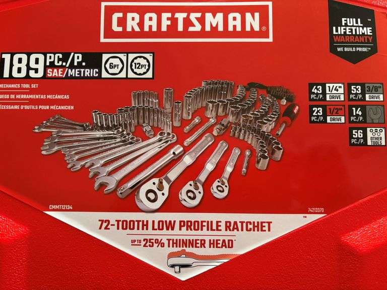 Craftsman 189 piece Mechanics Tool Set
