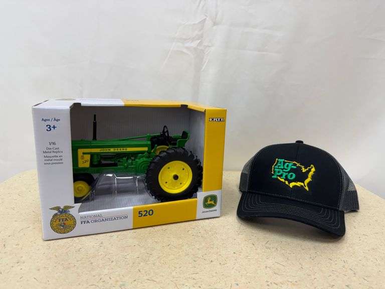 John Deere FFA Toy Tractor  + Hat