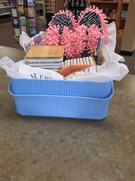 Basket with Kitchen Items